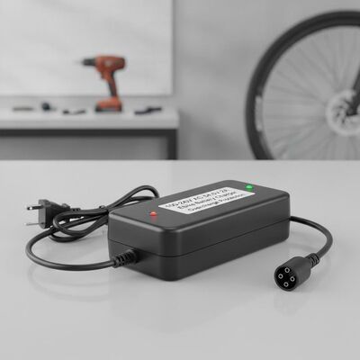100-240V AC 54.6V 2A 電動自転車バッテリー充電器（過充電保護機能付き）
